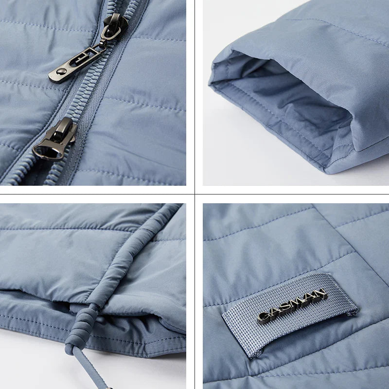 GASMAN 2022 Spring Autumn Jacket Women fashion casual long parka coat padded female stand-up Collar hooded ladies jackets 81858