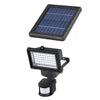 IP65 60 LED Lampe de jardin solaire Capteur de mouvement Lumière d'inondation de sécurité 80 Lumières solaires Batterie Corps en plastique Paysage Solaire
