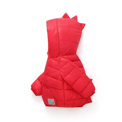 Autumn and Winter New Cartoon Style Children's Down Padded Jacket Boys and Girls Cotton Padded Short Light and Thin Coat