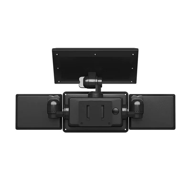 192 LED PIR Motion Sensor 3 Head Solar Outdoor Security Wall Light 270 Degree Wide Angle for Garden Garage Warehouse Pool-IP65