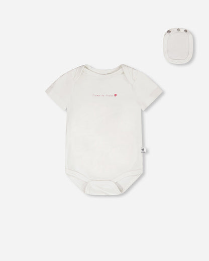 Evolutive Cotton Jersey 3 Pack Onesie White