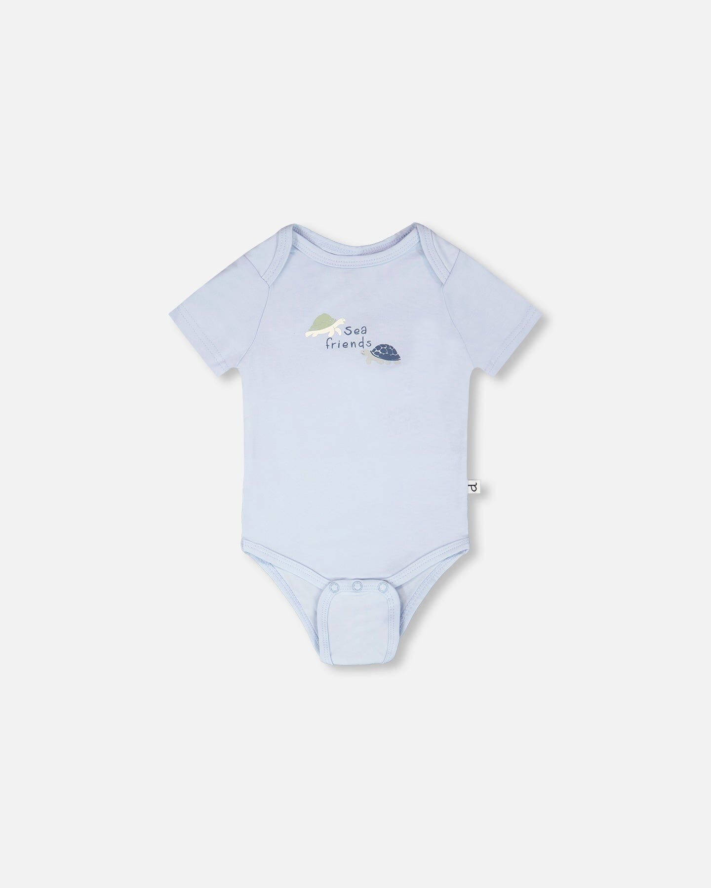 Evolutive Organic Cotton Jersey Onesie Sky Blue