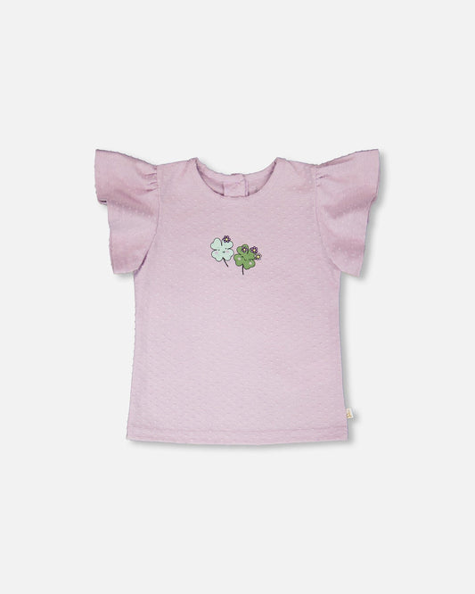 T-shirt en jersey lavande