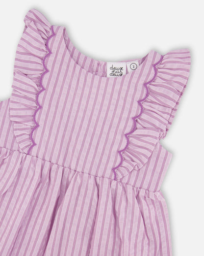 Striped Dress Lavender