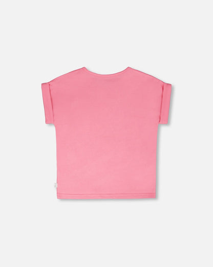 Organic Cotton Jersey T-Shirt Pink