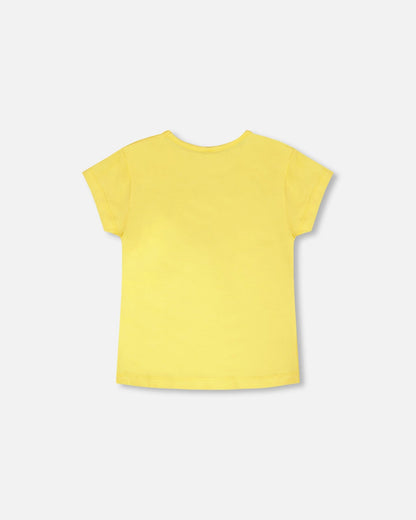 Organic Cotton Jersey T-Shirt Yellow