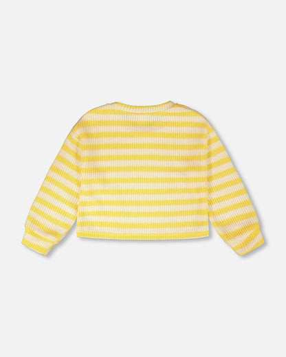 Striped Sweater Yellow And White