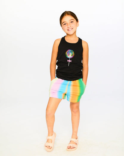 Printed French Terry Shorts Multicolored