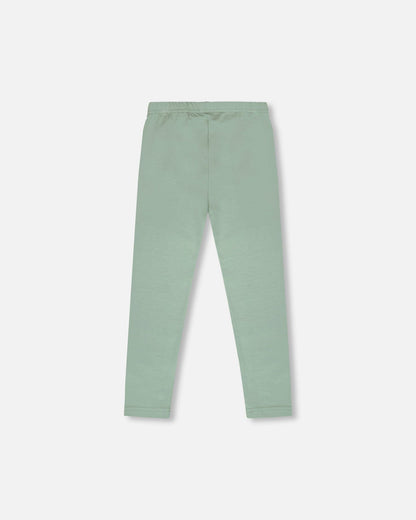 Organic Cotton Jersey Leggings Sage Green