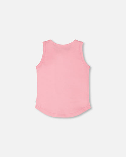 Organic Cotton Jersey Tank Top Pink