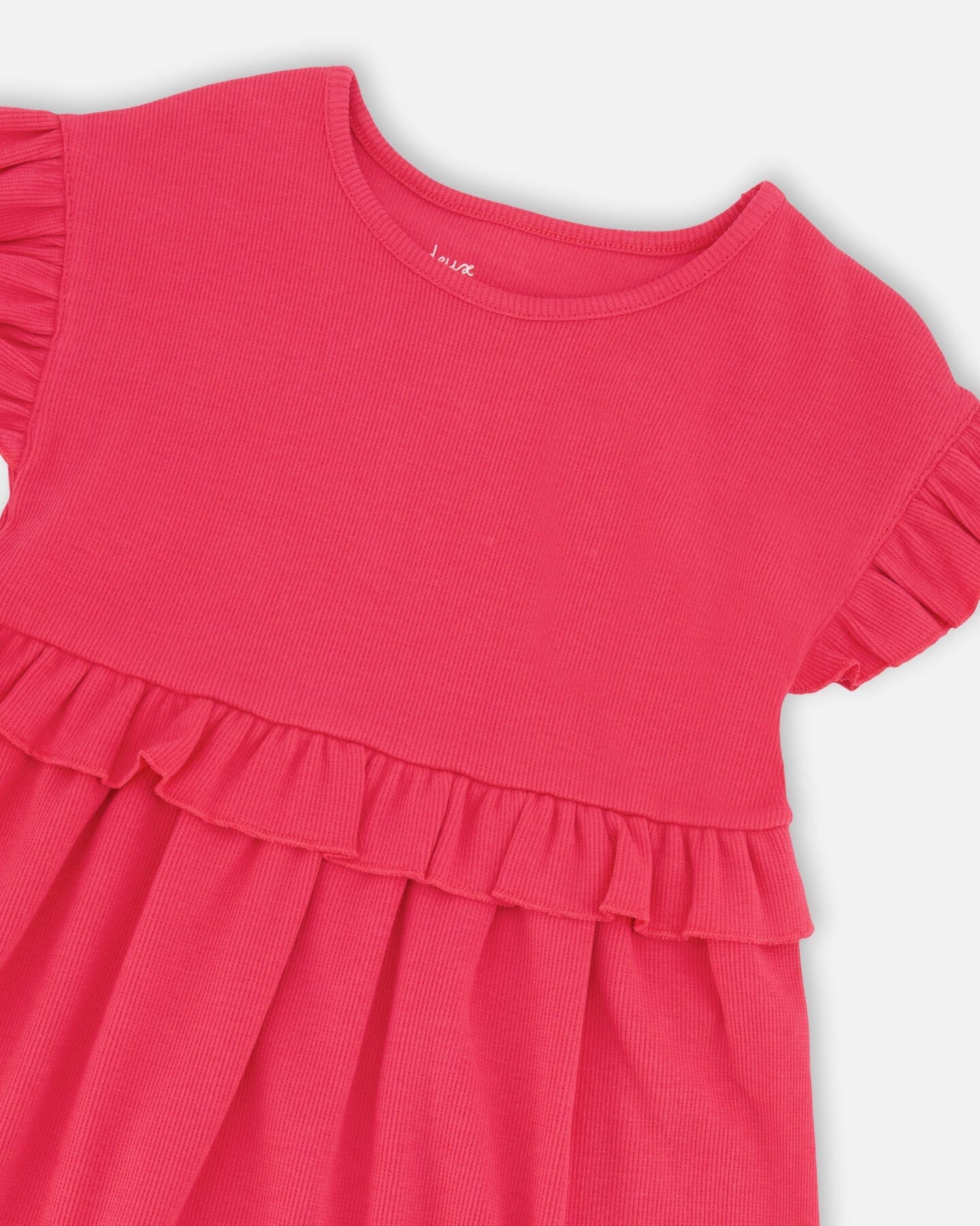Cotton Rib Dress Pink