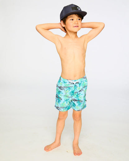 Boardshorts Blue Skeleton Print