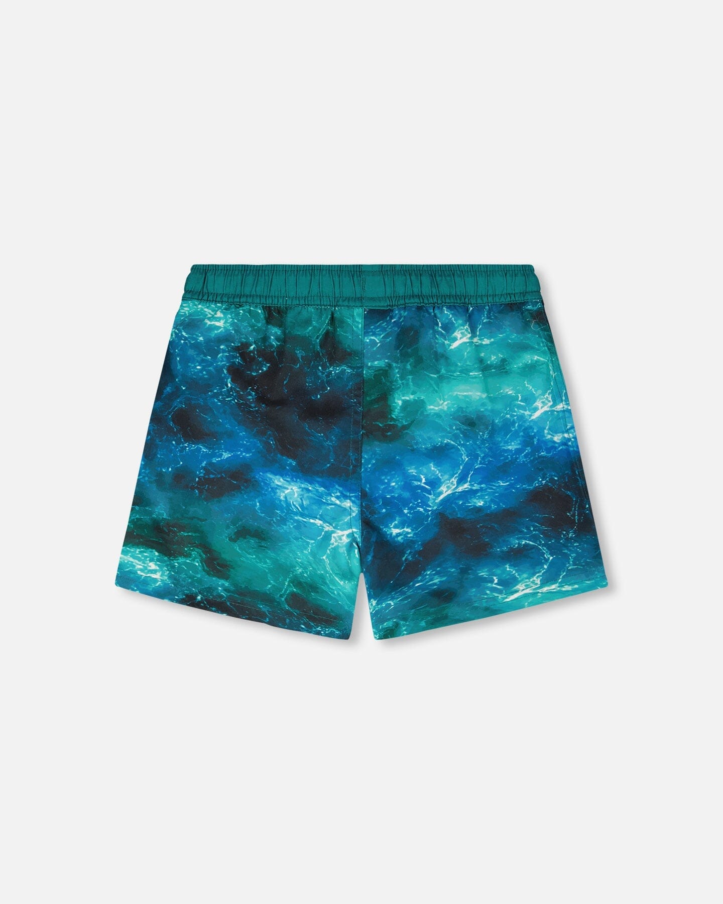 Maillot de bain imprimé vagues bleues