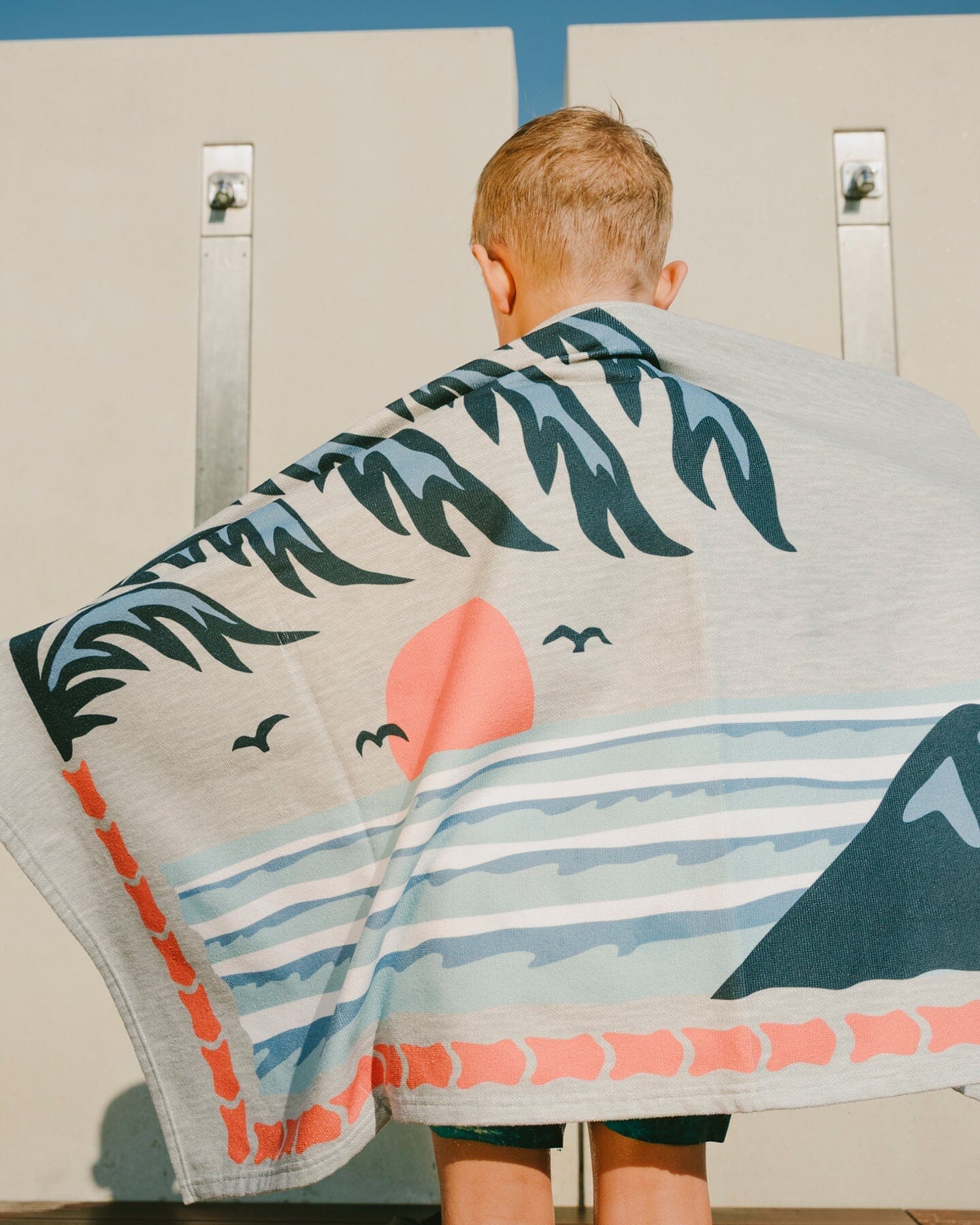 Serviette de plage grise