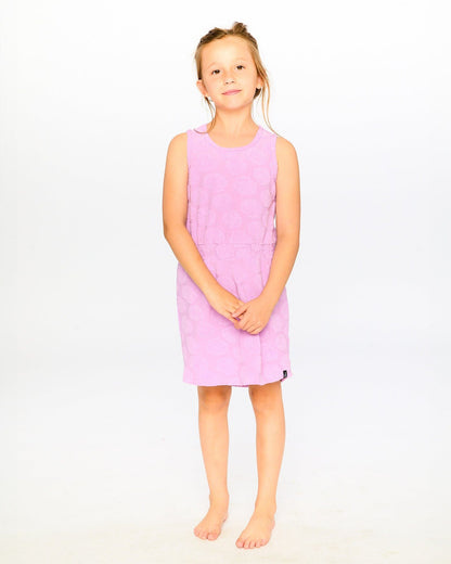 Terry Cloth Beach Dress Lilac