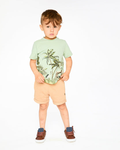 Shorts molletonnés beige