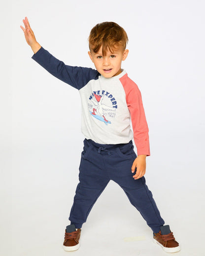 French Terry Pants Blue