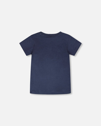 Organic Cotton Short Sleeve T-Shirt Blue