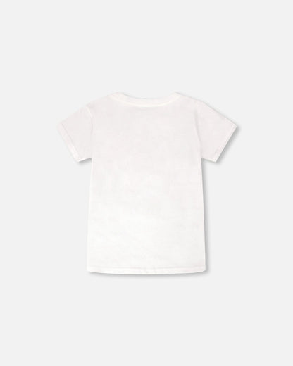 Jersey T-Shirt With Chest Pocket White
