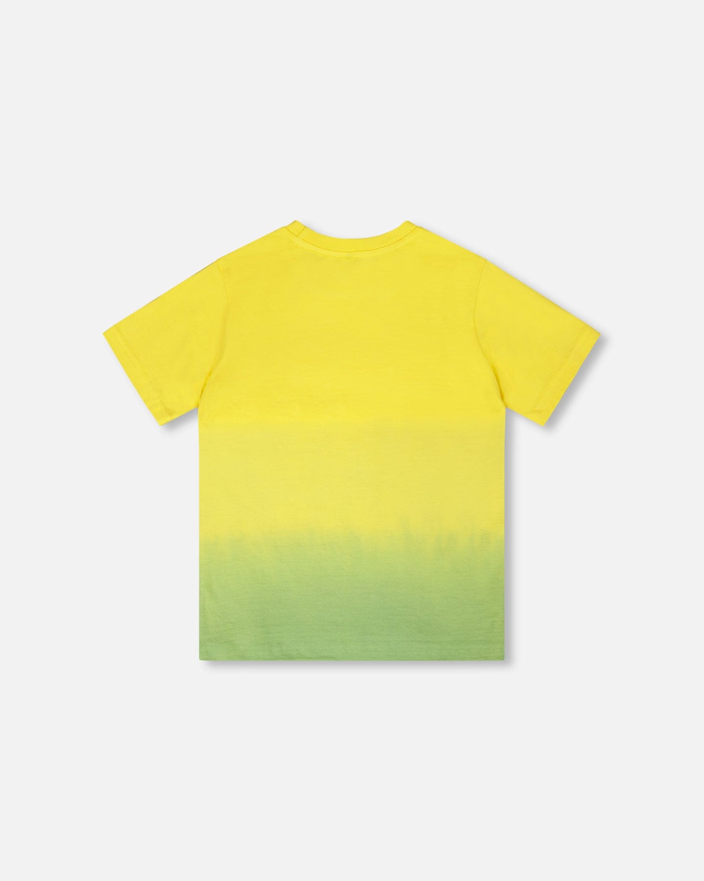 T-shirt en jersey de coton biologique imprimé jaune