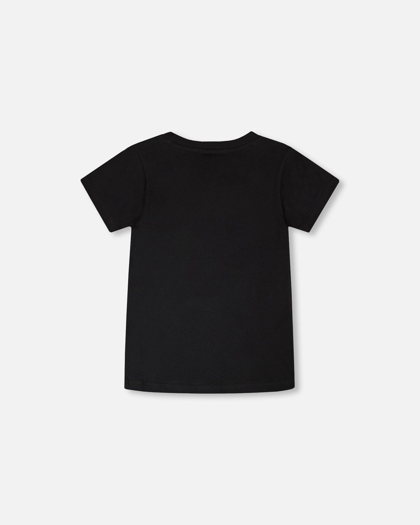 Organic Cotton Jersey T-Shirt With Dino Print Black