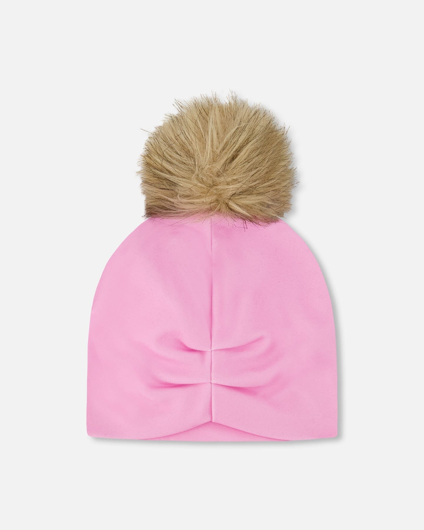 Stretch Jersey Hat Pink With Pompom