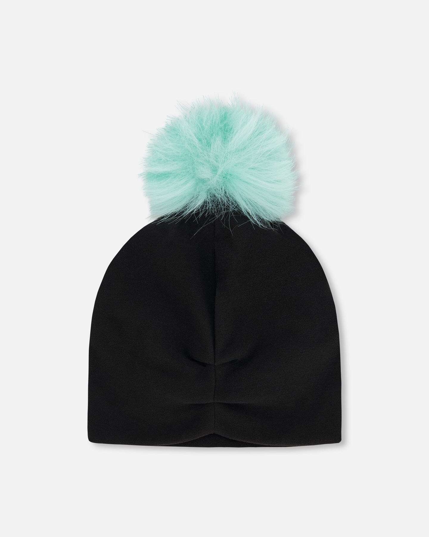 Stretch Jersey Hat Black With Pompom