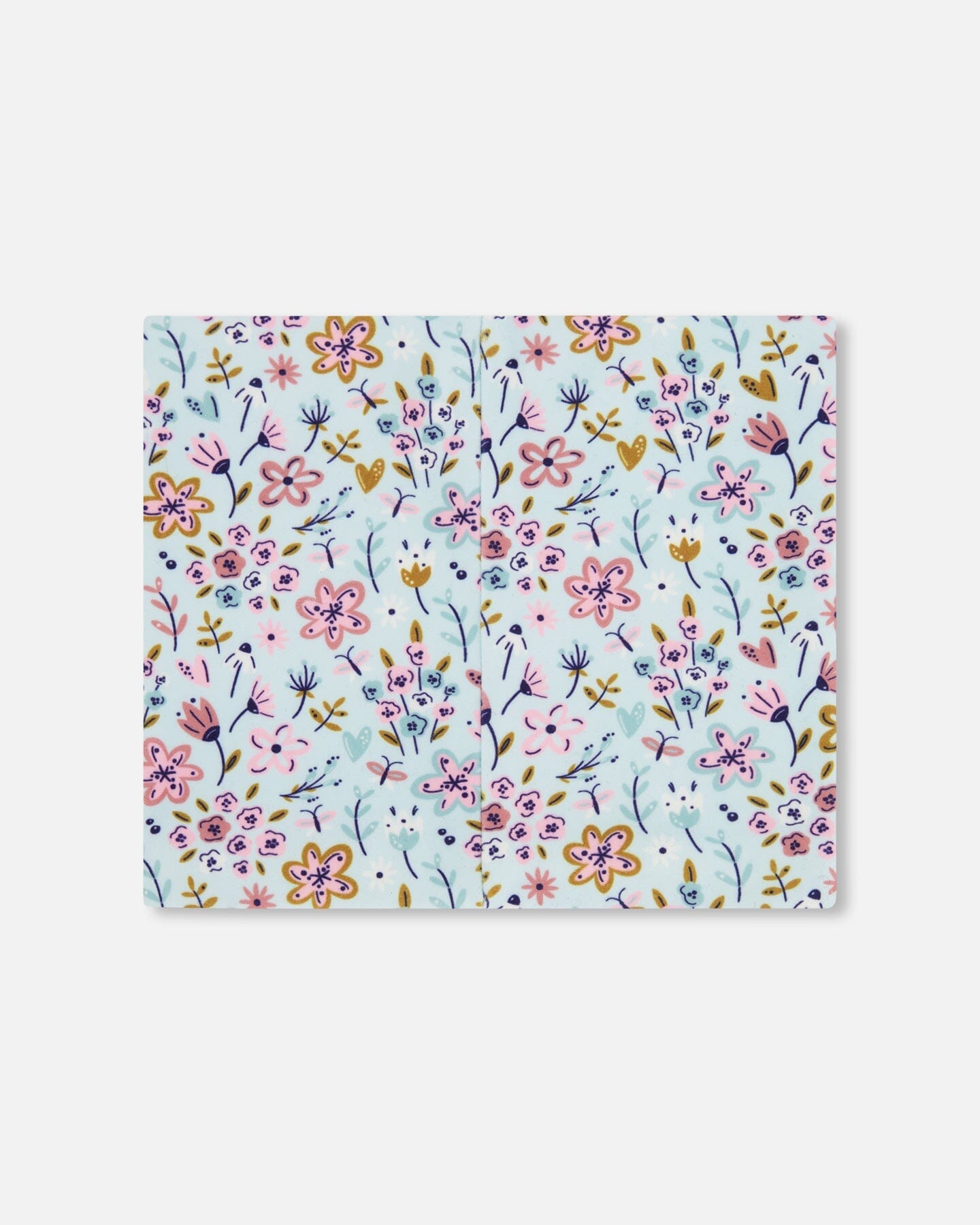 Stretch Jersey Neck Tube Blue Mini Flower Print