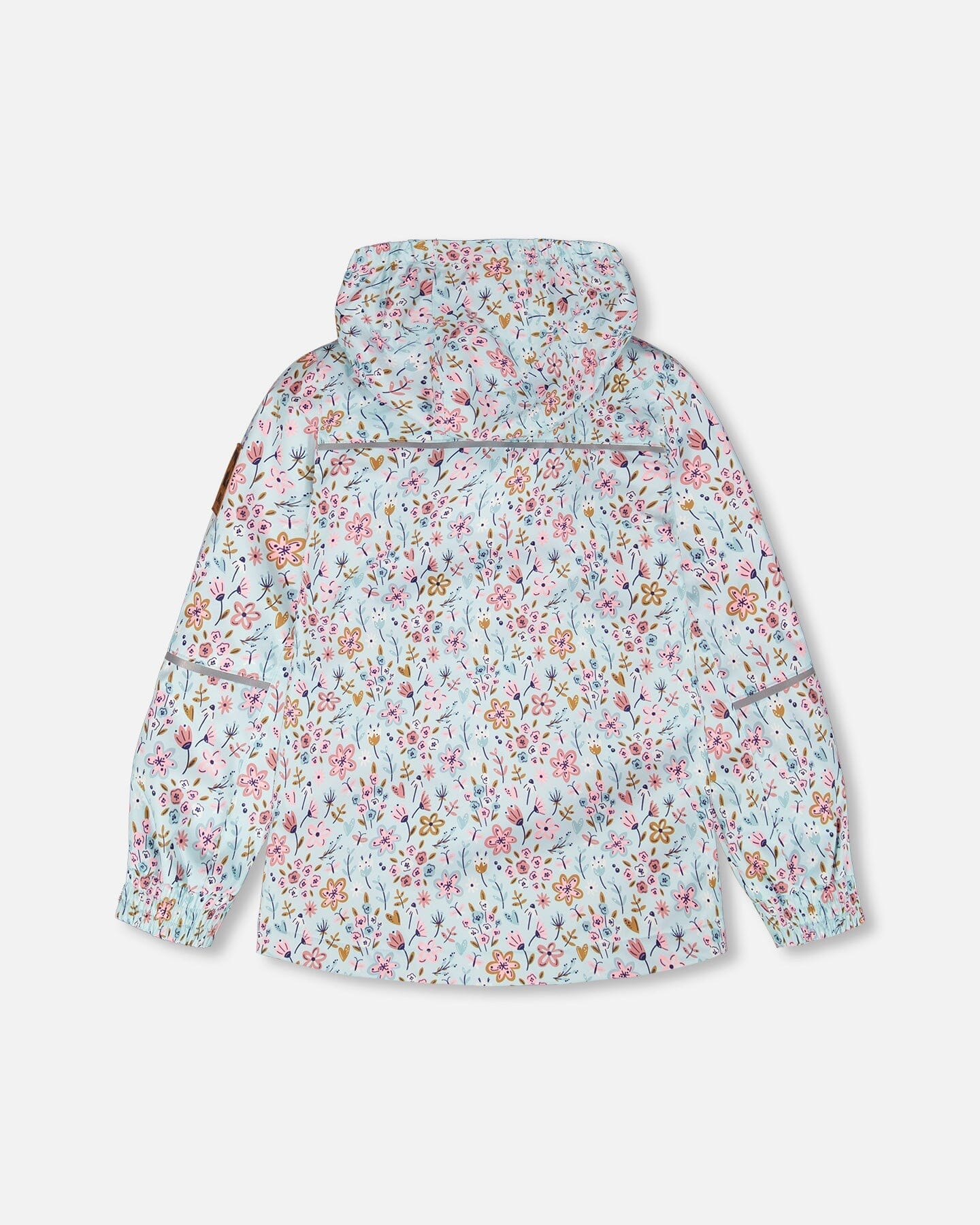 Mid-Season Jacket Blue Mini Flower Print