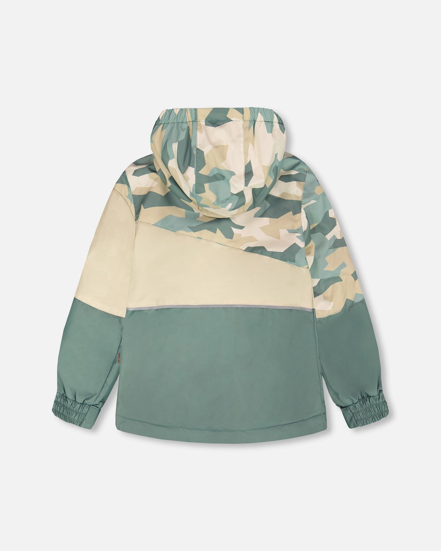 Mid-Season Jacket Green Camouflage Print