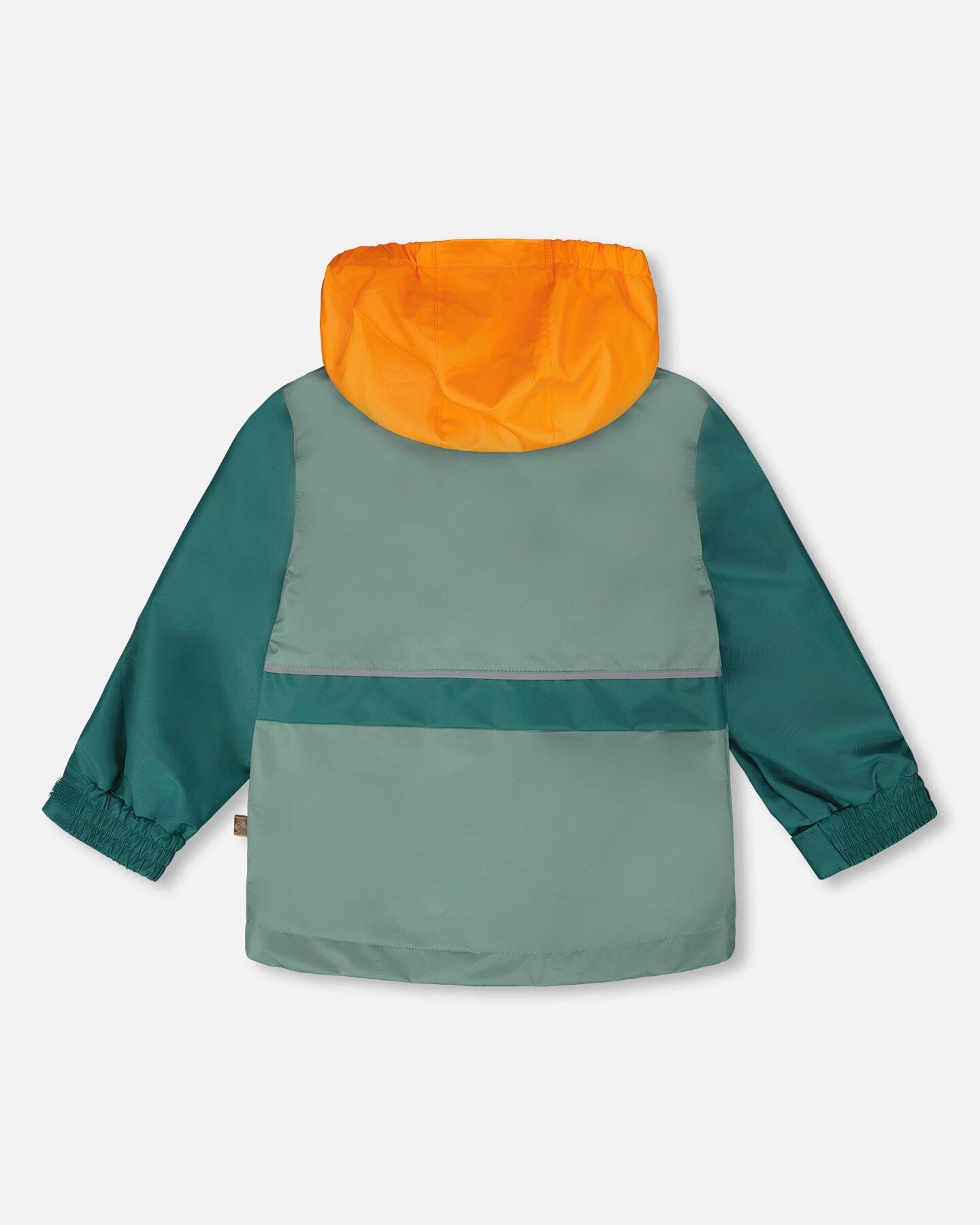 Mid-Season Jacket Dark Green And Orange