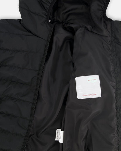 Quilted Mid-Season Jacket Black