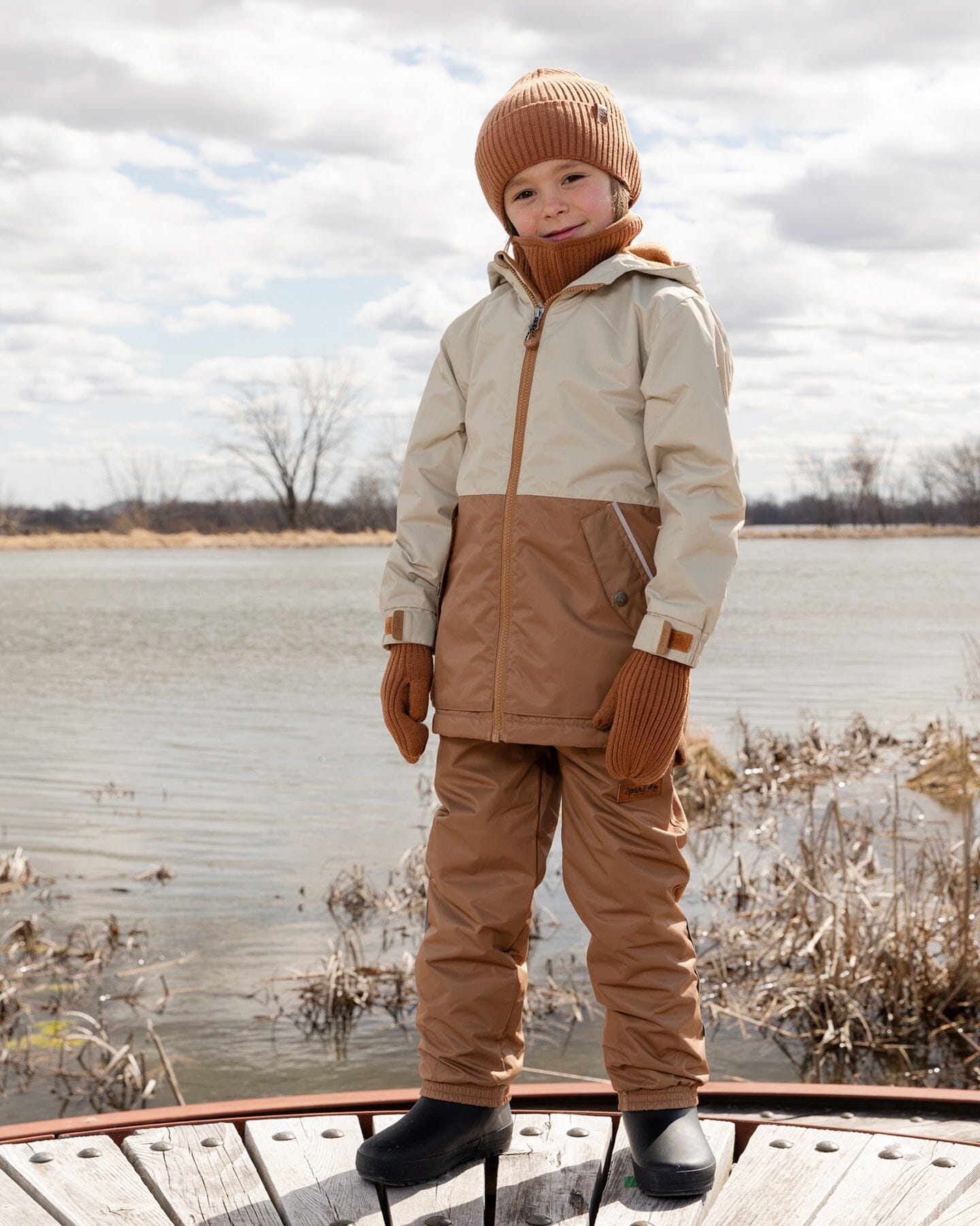 Mid-Season Jacket In Recycled Polyester Beige