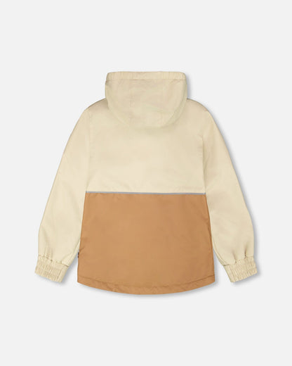 Mid-Season Jacket In Recycled Polyester Beige