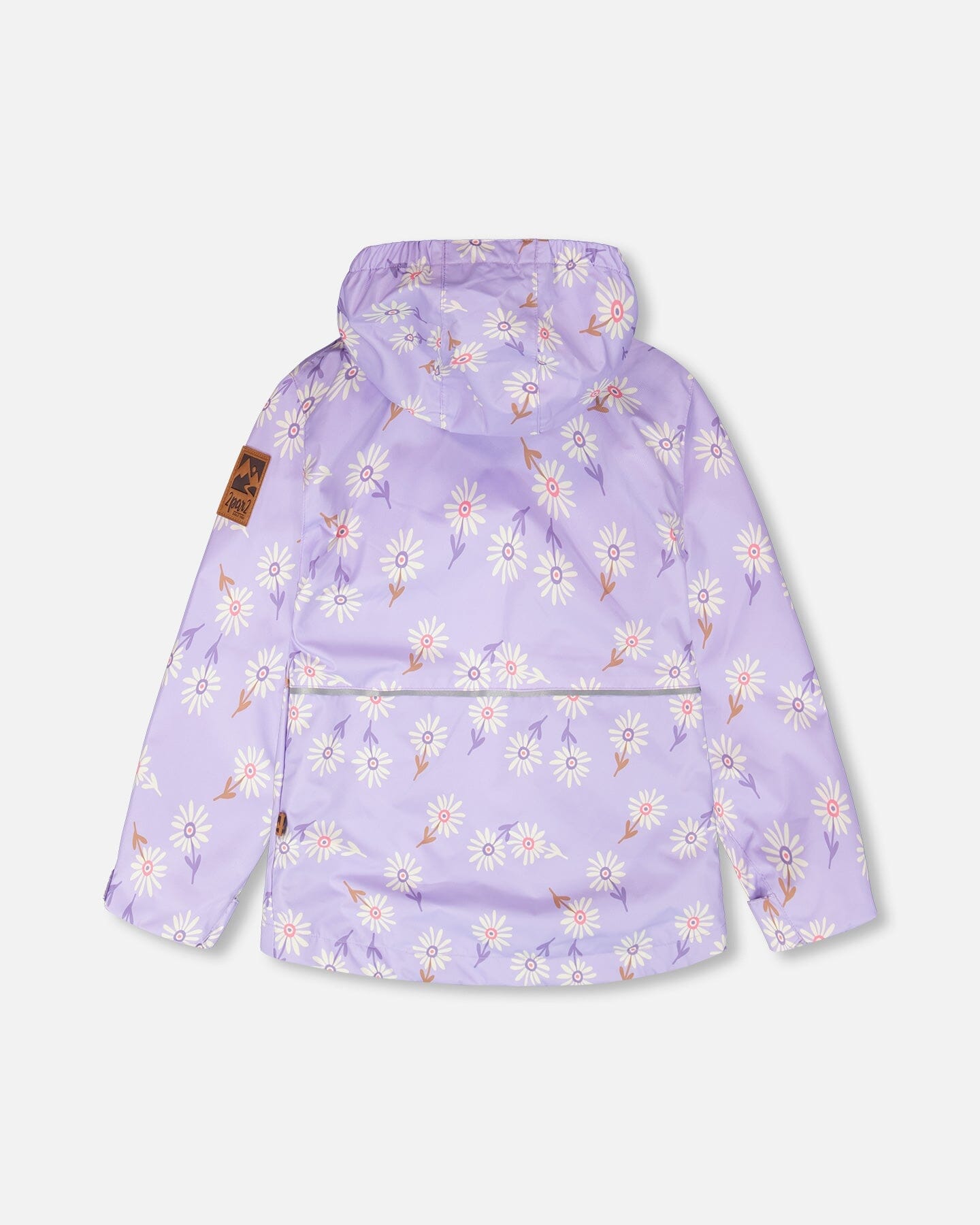 Ensemble 3-en-1 deux pièces de mi-saison motif marguerites violettes