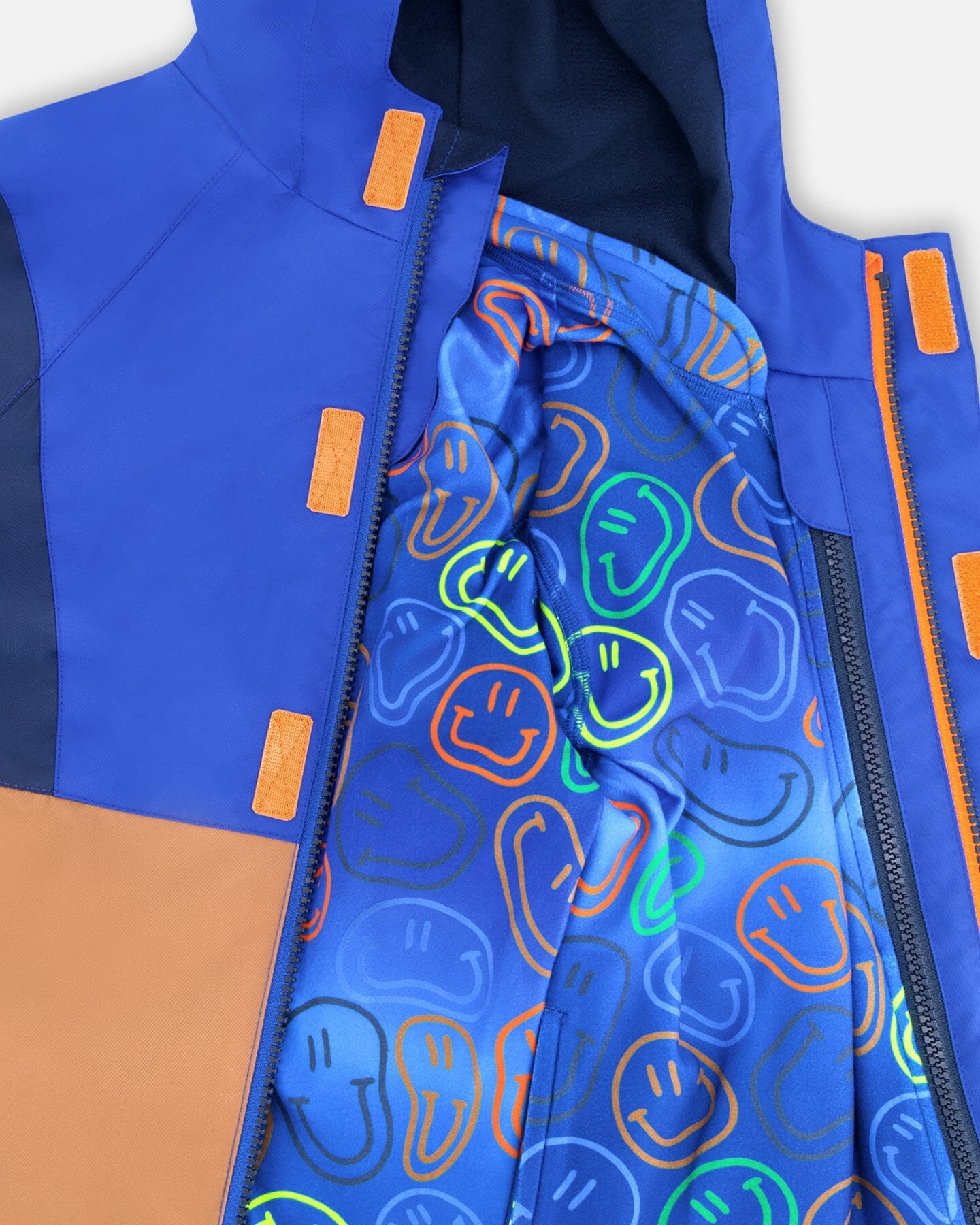 3-In-1 Two-Piece Mid-Season Outerwear Set Blue Colorblock