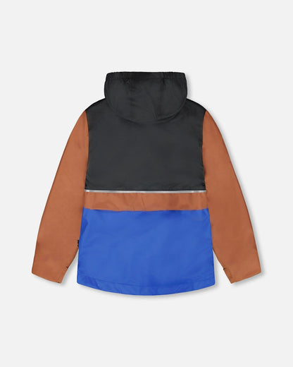 3-In-1 Two-Piece Mid-Season Outerwear Set Black And Brown