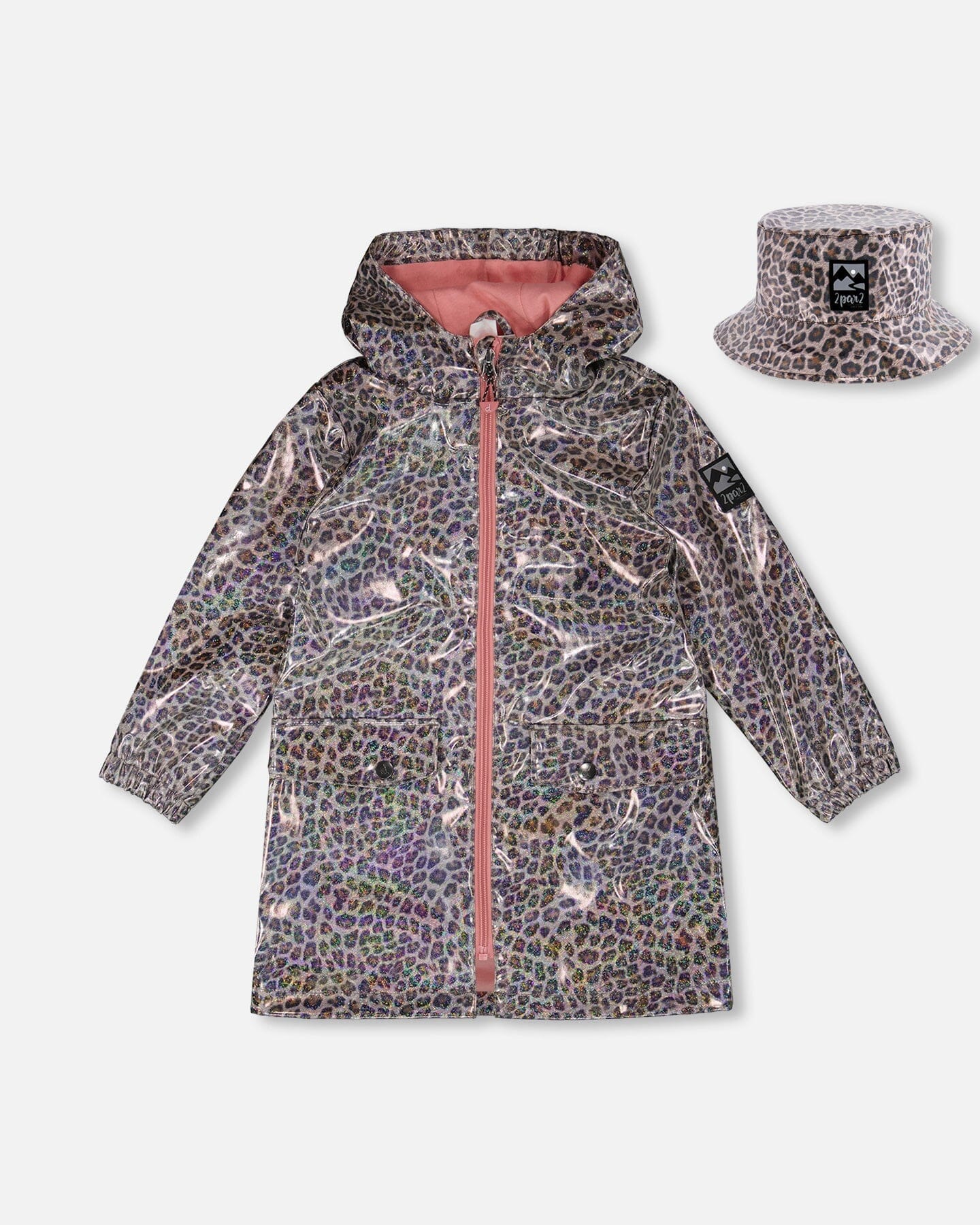 Rain Coat And Hat Set Animal Print