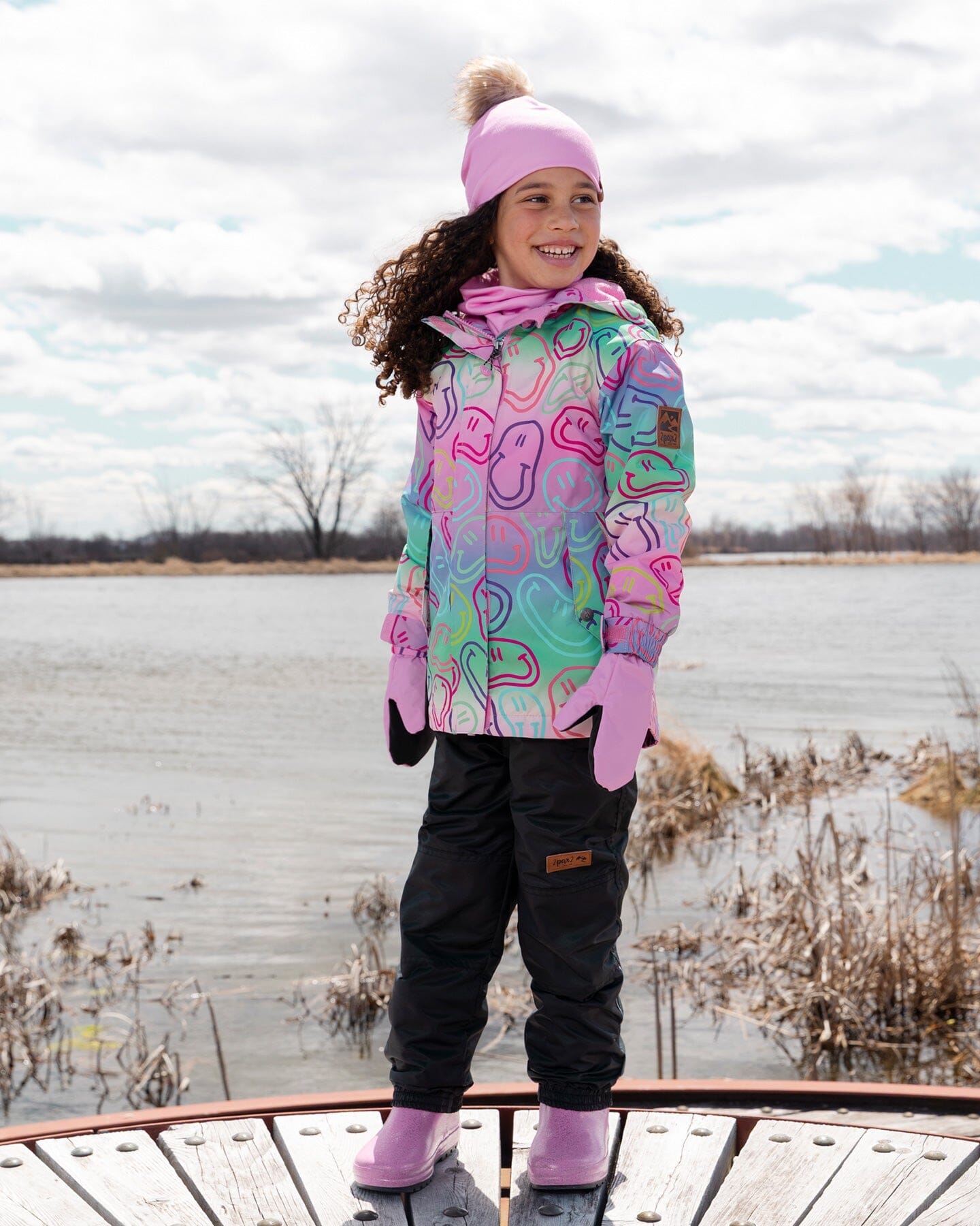 Mid-Season Mittens In Recycled Polyester Pink