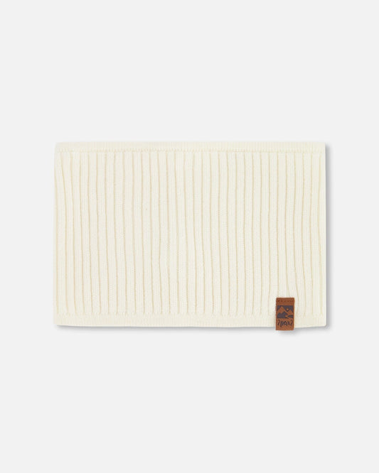 Knit Neck Tube Off White