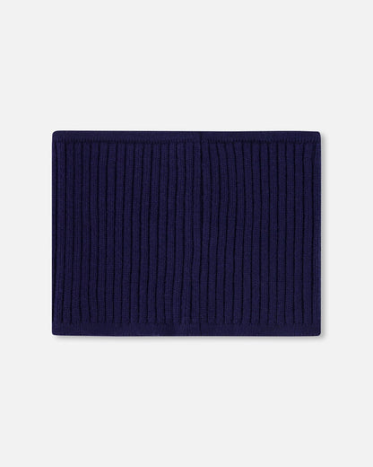 Knit Neckwarmer Navy Blue