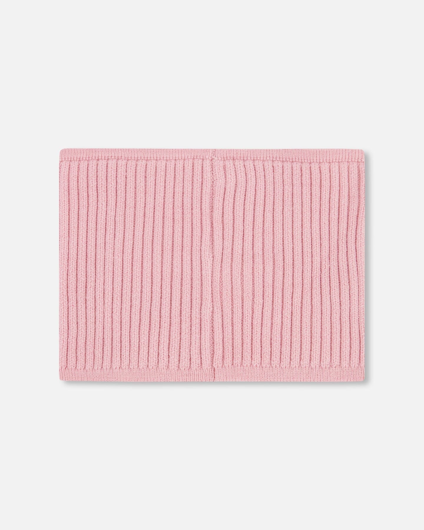 Cache-cou tricoté rose pâle