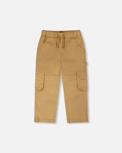 Pantalon Carpenter extensible en sergé beige
