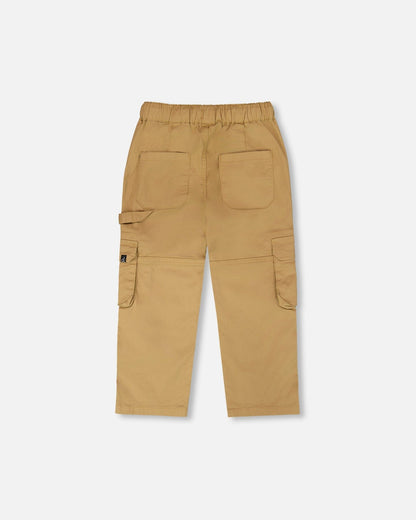 Pantalon Carpenter extensible en sergé beige