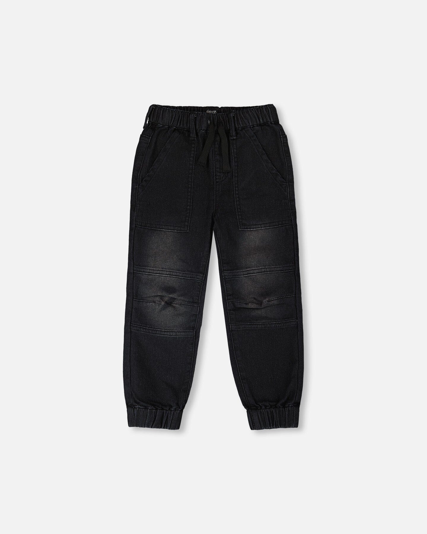 Jogger en jean French Terry extensible gris