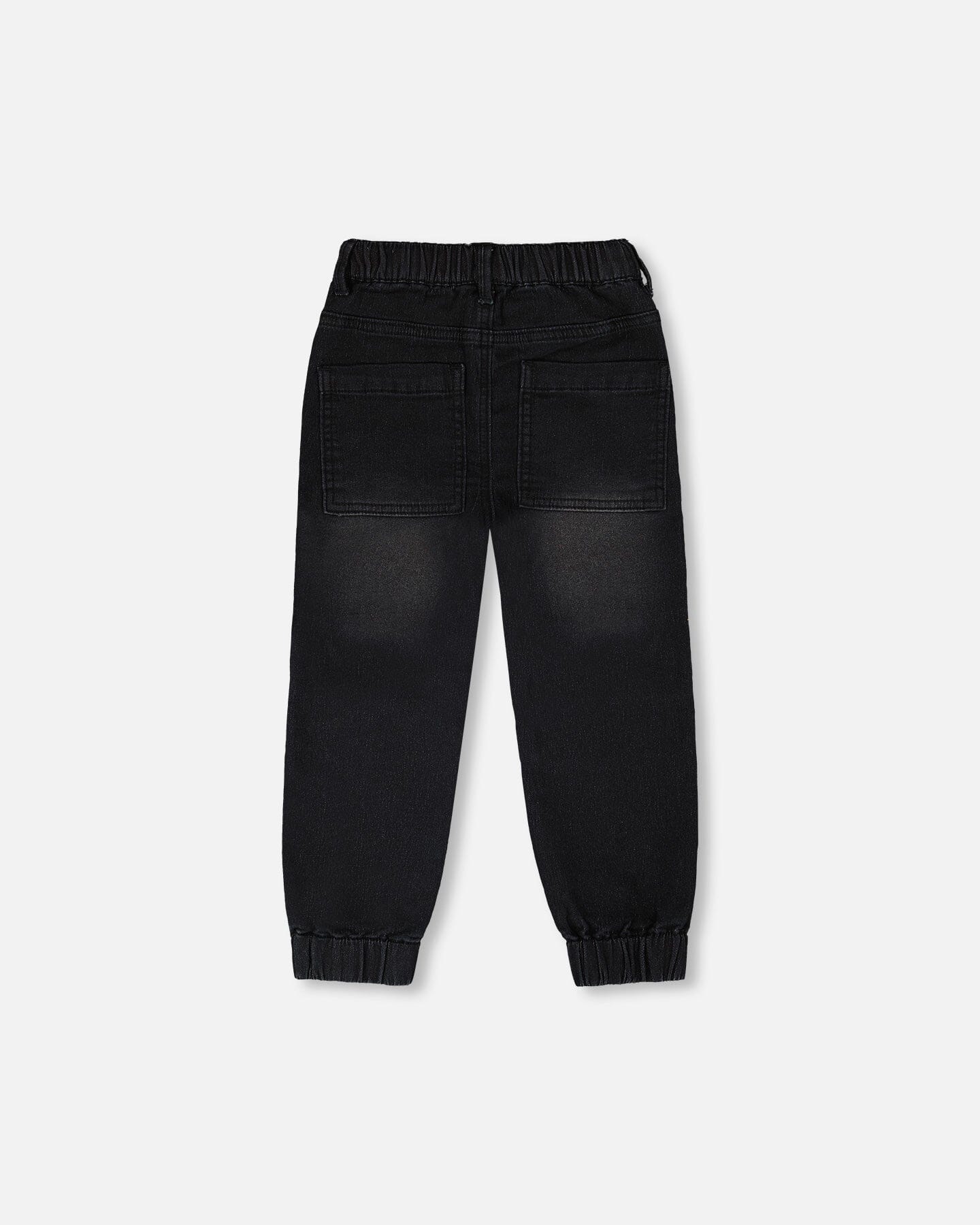 Jogger en jean French Terry extensible gris
