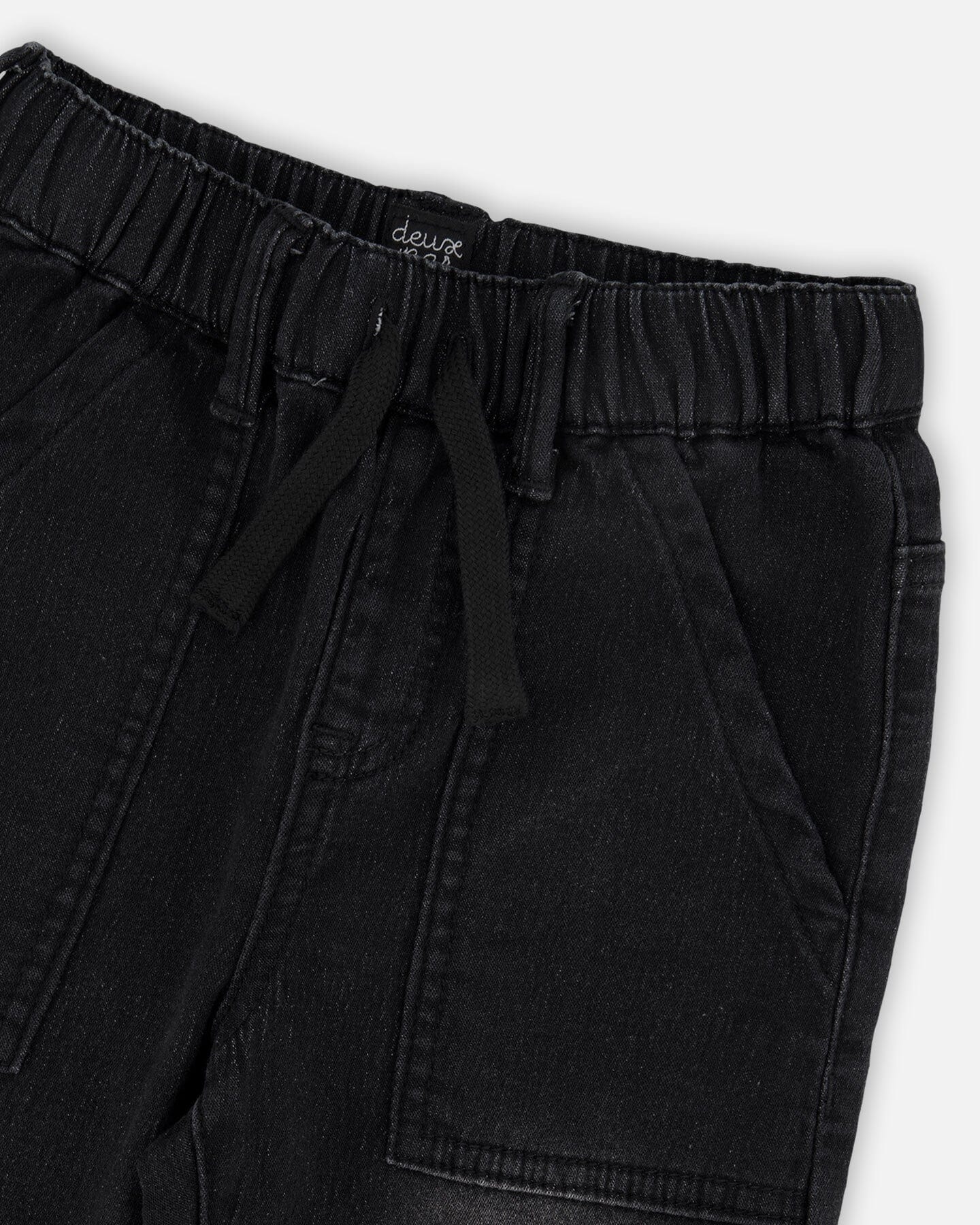 Jogger en jean French Terry extensible gris