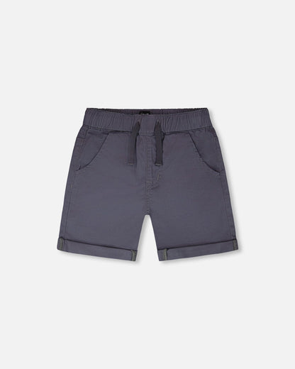 Stretch Twill Shorts Grey