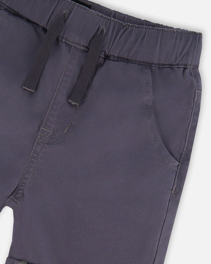 Stretch Twill Shorts Grey