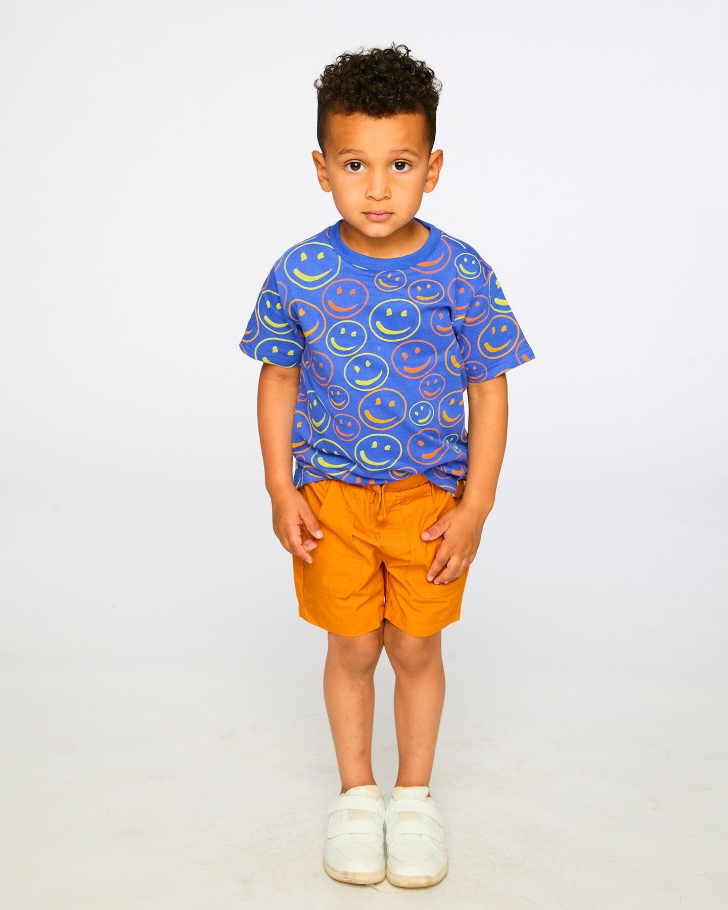 Parachute Shorts With Patch Pockets Burnt Orange